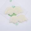 10 Stück doppelseitige pelzige Filz-Engelsflügel-Aufnäher, gepolsterte Applikation, Scrapbooking, Flatback-Ornament-Zubehör