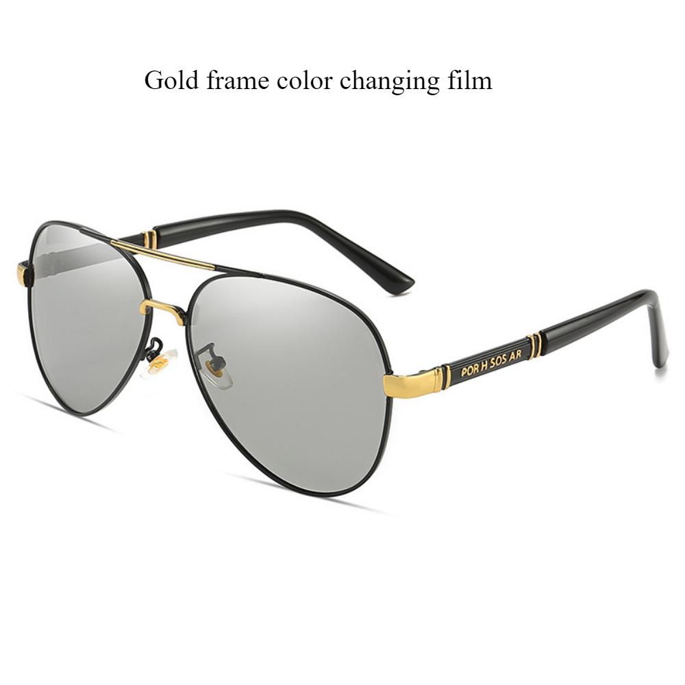 Color-changing sunglasses day and night sunglasses male pilot new polarized glasses