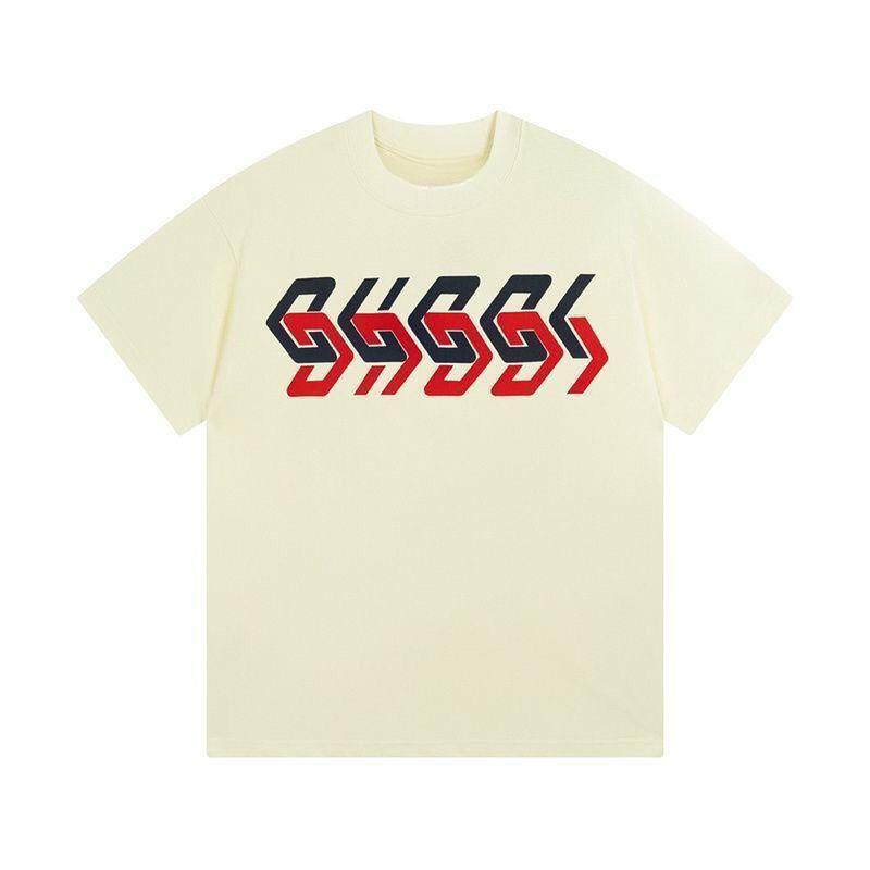 Trendy Brand Printing Men's Women's Summer Casual Loose Couple Tops Spring Cotton T-shirts Luxury Comfortable T-shirts Sports