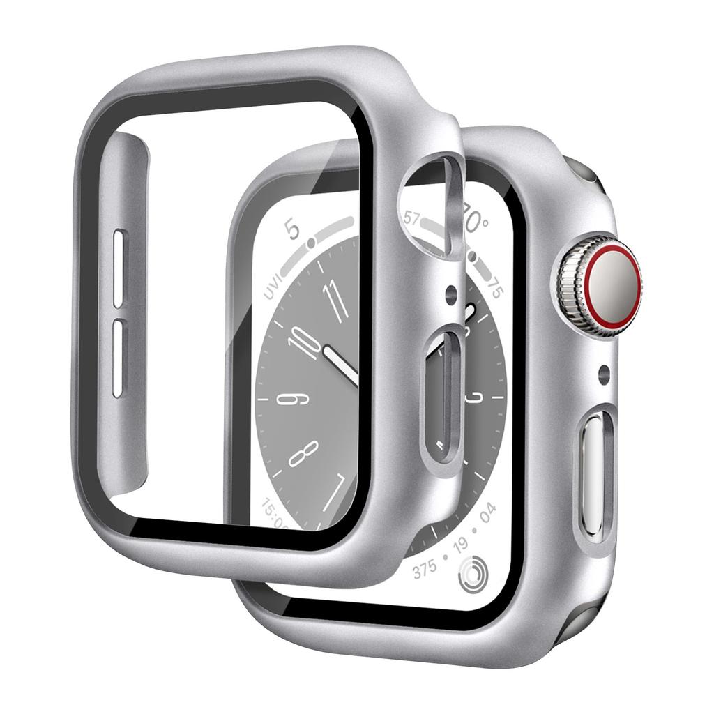 Glass+Cover For Apple Watch case 46mm 44mm 40mm 45mm 41mm 42mm 38mm Accessories Screen Protector iwatch series 10 9 8 7 6 5 3 SE
