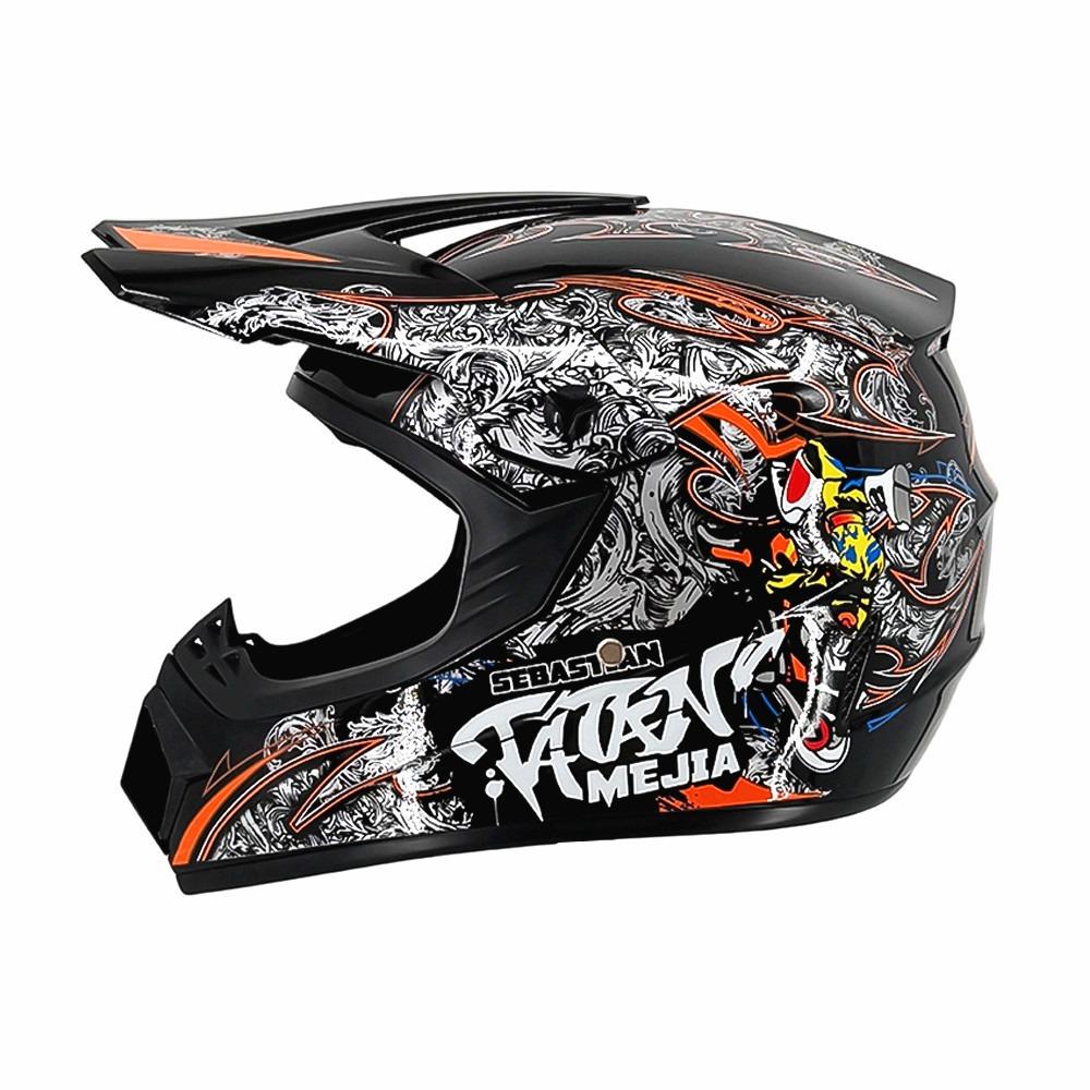 Motorcycle Helmet Off-Road Racing Riding Helmet ABS Breathable Mountain Bike Helmet Color Off-Road Helmet