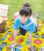 Asahi Koyo Anpanman Leisure Sheet for with Carrying 2 Tatami 180cm Wide X 180cm Soft Mat 4-5 People, Bag, Approx. Mats, Deep, 3-layer Structure,