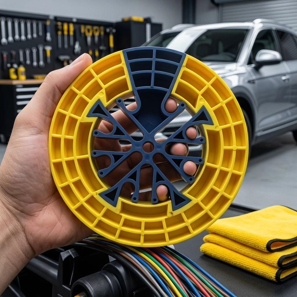 Plastic Cable Combing Tool 12 X 12 X 4 Cm Network Cable Arranger Desktop Computer Wire Tidying