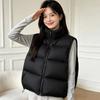 Puff Down Vest Women's New Couple Stand-up Collar Fashion Loose Casual Thickened Vest Jacket Tide