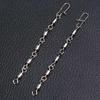 10pcs Copper Zinc Zinc Alloy Rolling Swivel Snap Anti-bite Chain Rolling Swivel Snap    Tackle Pesca