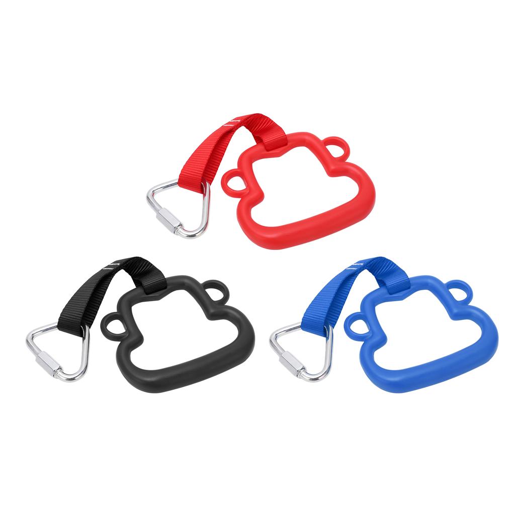 3 Stück Kinder Gymnastikringe Dreifarbig ABS mit Gurt Klimmzugringe für Kinder Übung Fitness