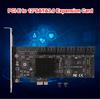 PCIE SATA Adapter Card 12 Port SATA 3 PCI Express X1 Expansion Card Riser Card