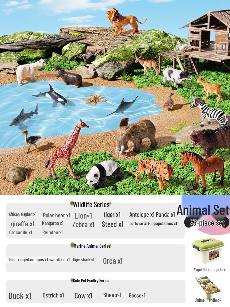 

Имитация животных Раннее образование Фигурки фермы для детей