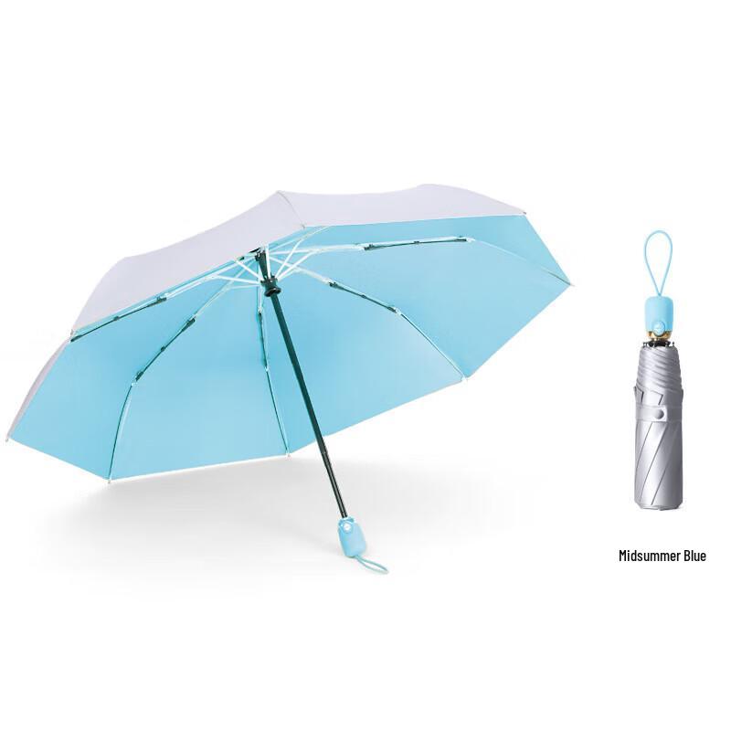 XuQing Fully Automatic Titanium Silver UV Dual-Purpose Umbrella