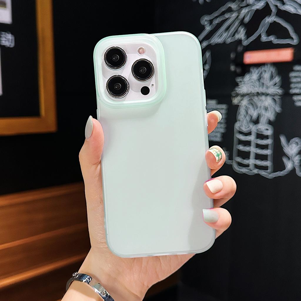 Matte Transparent Silicone Soft Case For iPhone 16 15 14 Plus 13 12 11 Pro X XR Max 7 8 Plus Clear Frosted Shockproof Cover