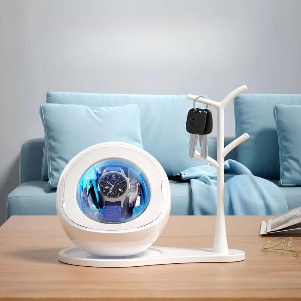 Silent Motor Watch Winder Dual-use for Charging and Plugging Mechanical Watch Winder Home Travel