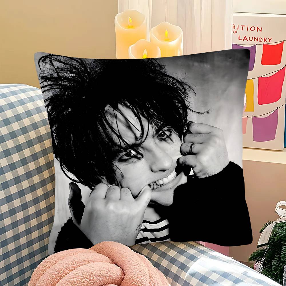 Pc Klassisch TThe CCure Rock Band Kissenbezug Mode Quadratischer Kissenbezug Schlafzimmer Sofa Zimmer Ins Dekoration Freizeit