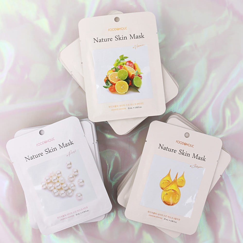 

(30 sheets) Nature Skin Radiance Mask Pack (Pearl, Collagen, Vita)