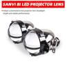 Tri-Beam 9-inch LED Bi-Beam Lens Headlight Assembly for Jeep Wrangler JL