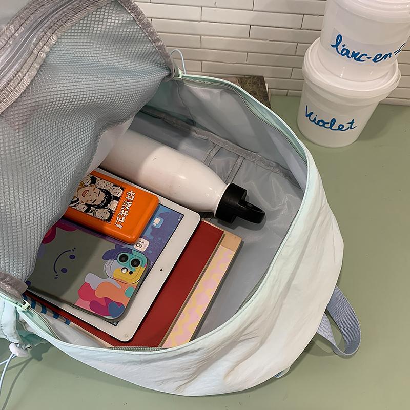 Damryggsäck Junior Senior Gymnasieelev Ryggsäck Lättviktig Enfärgad Reseryggsäck