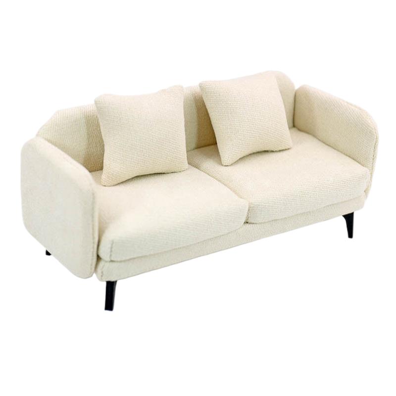 1/12 Dollhouse Model Dollhouse Simulation European Style Sofa Miniature Living Room Furniture Decoration Dolls House Accessories