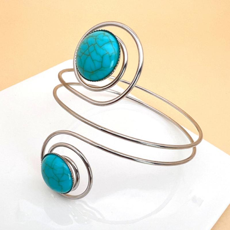 Bohemian Egypt Bar Curve Geo Open Upper Arm Cuff Armlet Armband Bangle Wedding Viking Bracelet Gift Jewelry Pulseiras