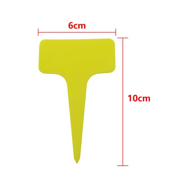Waterproof T-shaped Plastic Plant Labels Garden Tags Nursery Plant Markers Name Tags for Flower Pots Bonsai Gardening Accessories