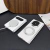 Magnetic Rotating Bracket Case for Huawei PuraXMax: Transparent, Foldable, MATEX7 Hinge Protector