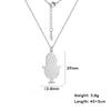 Music Guitar Pendant Necklace for Women Men Stainless Steel Gold Microphone Accordion Neck Chain Jewelry Gift