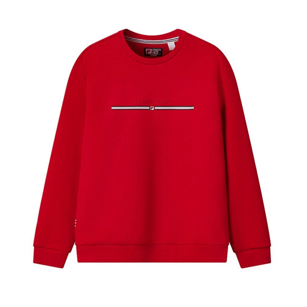 FILA Heritage Sweatshirt Men's Ivory Maroon F11M618216FWI