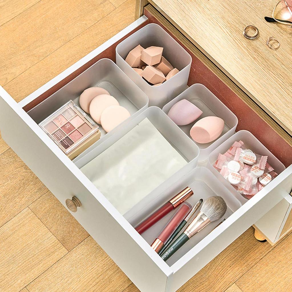 Cosmetics Storage Box Bedroom Drawer Organizer Makeup Brushes Storage Boxes Desktop Sundries Stationery Organizers