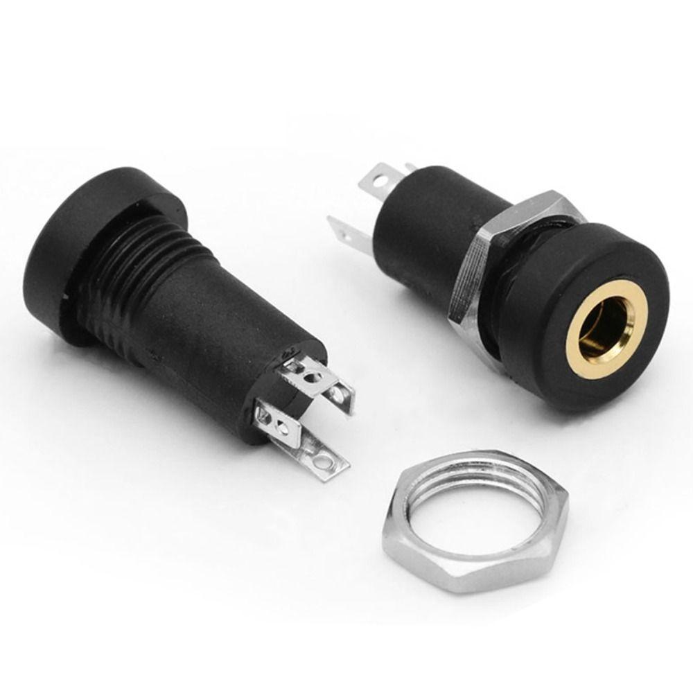 Equipped With Nuts 3 Pole Threaded PJ392A Socket Earphone Socket 3.5MM Audio Jack Headphone Jack