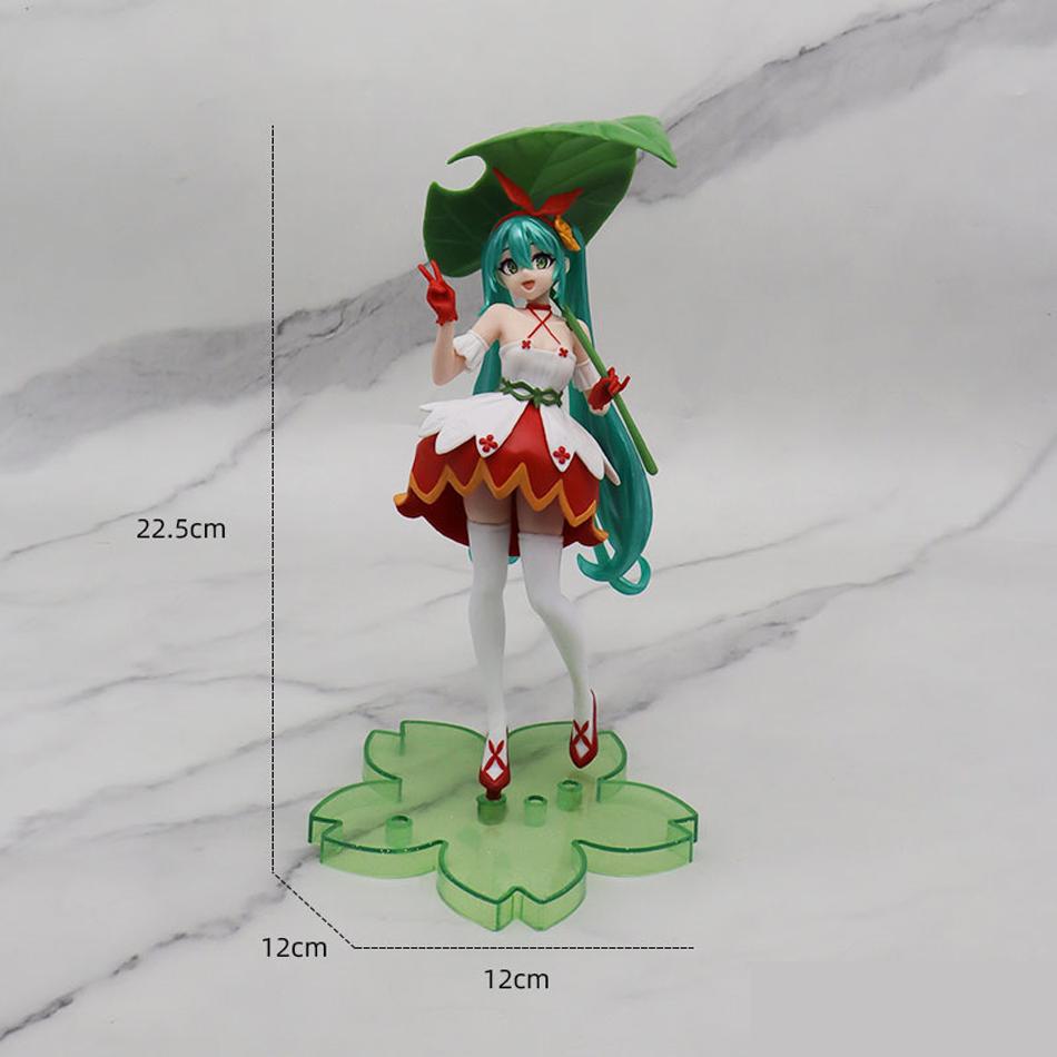 Hatsune Miku Desktop Cute Actionfigur 11cm Neko T-Shirt Ver. Anime Figur Kawaii Mädchen Modell Spielzeug Geschenk