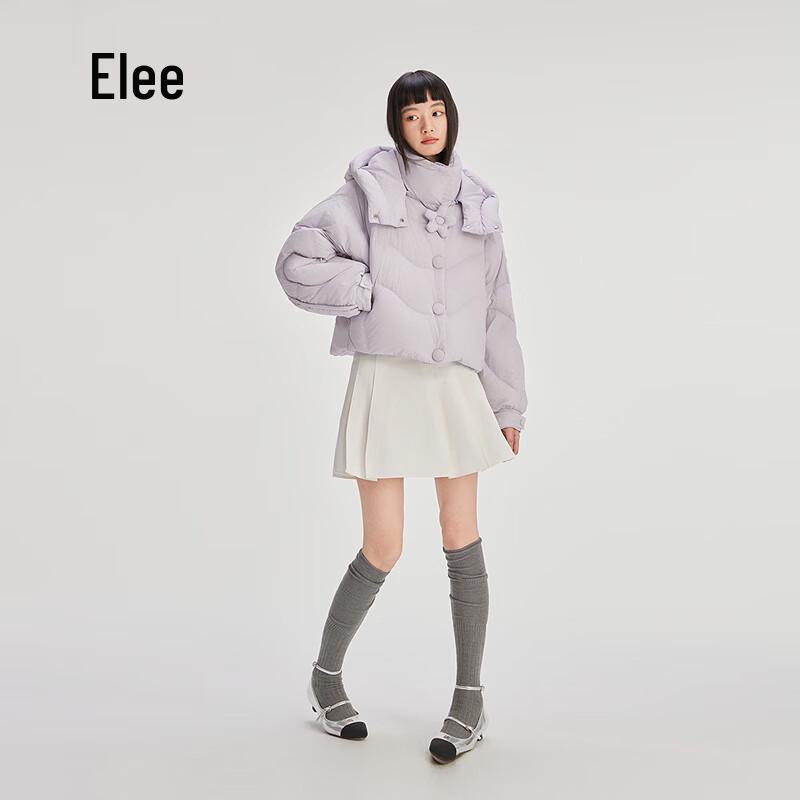 Allely Sweet Detachable Hooded Short Down Jacket