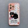 Cartoon Animal Cute Apple Cat Phone Case For iPhone 15 14 Pro Max Plus 17 16 Pro Max 13 12 Mini 11 Pro Max Shockproof Back Cover