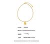 Trendy Gold Water Drop Pendant Necklace - 18K Gold Plated Stainless Steel, Unique Niche Design