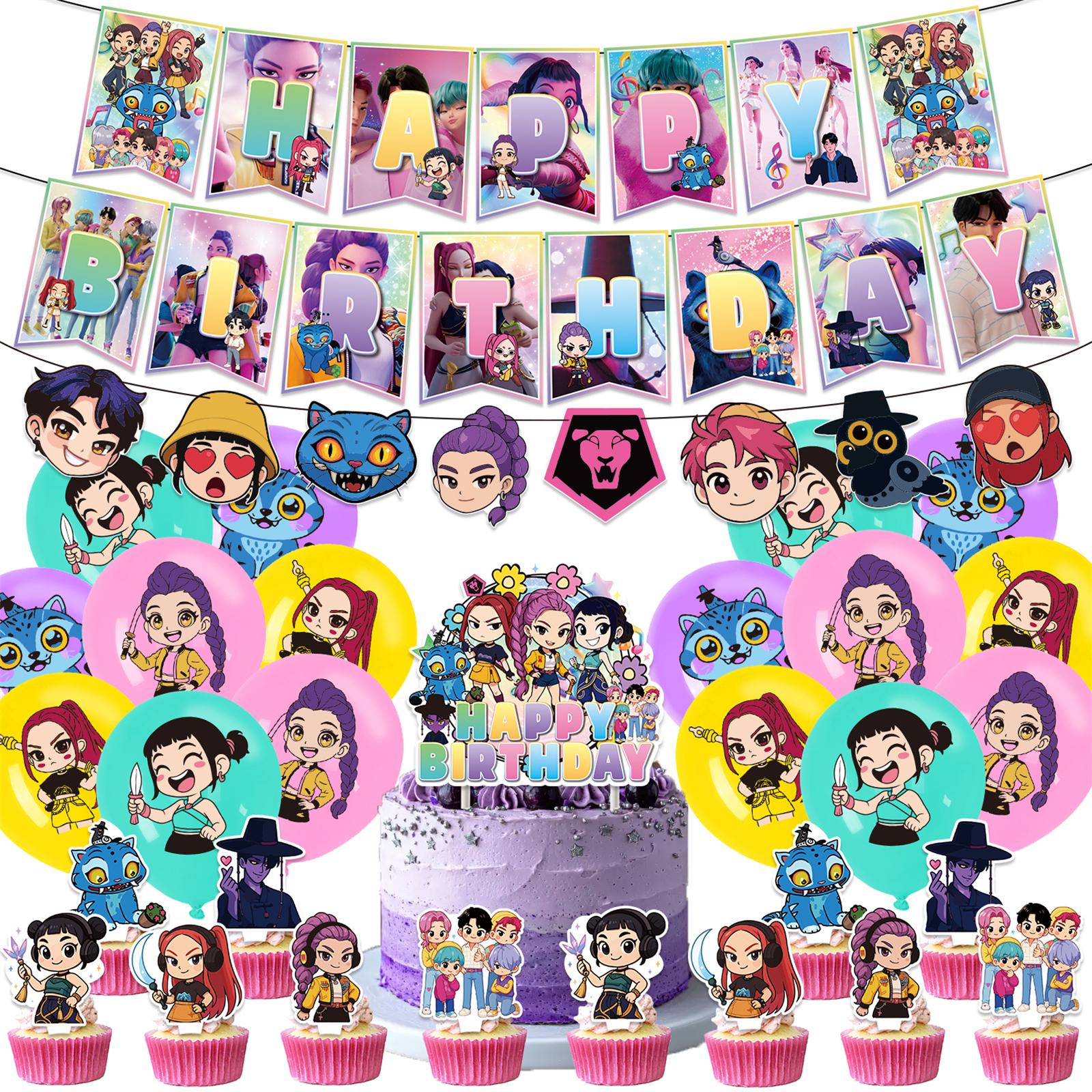 

Тематическое украшение на день рождения Флаг на день рождения Торт с подвесной композицией One Size