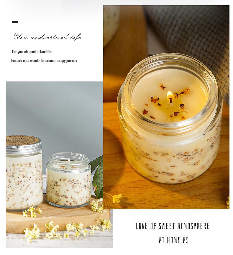 100g High-Grade Smokeless Scented Candle In Glass Cup - Perfect for Festivals & Gifts