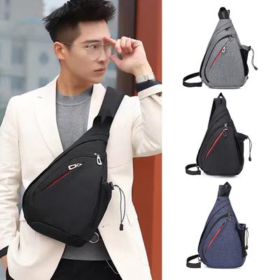 Man Chest Bag Large Capacity Hiking Sports Bag Multi-Pockets Anti Theft For Male
