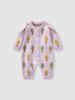 2026 Spring Collection: Newborn Baby Girls' Knit Romper - 100 Days Outdoor Wear