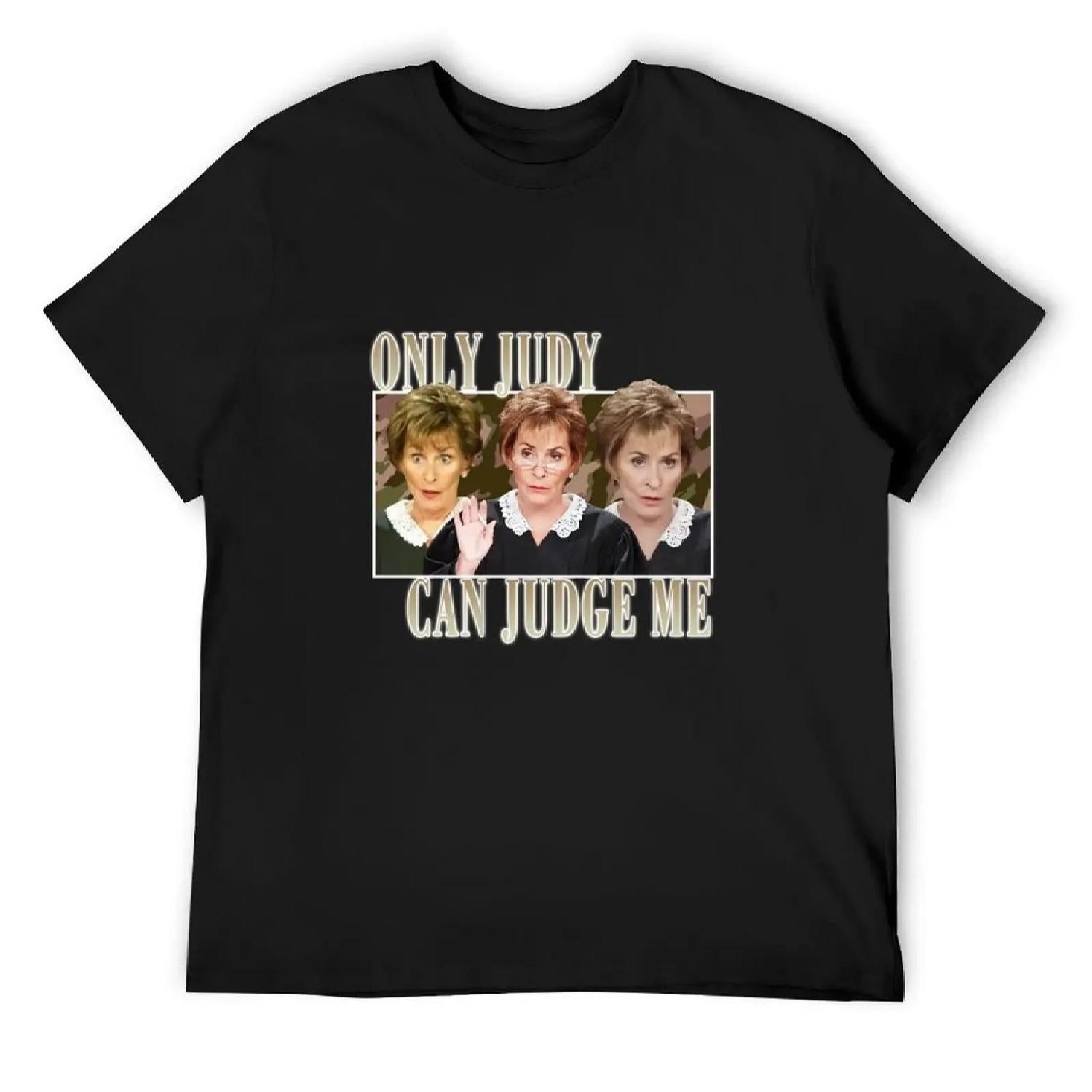 Judy can judge me funny T-Shirt Clothing oversize t-shirts man blue archive vintage cotton t shirt men S