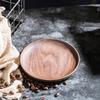 North American Walnut Cup Holder, Coffee Cup Saucer, Rectangular Round Solid Wood Coaster, Engraved Text