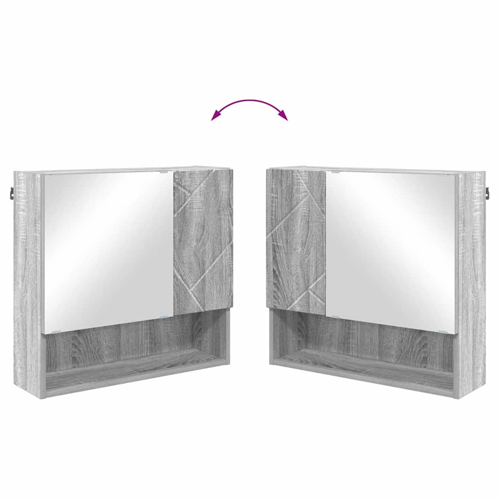 Bathroom Furniture Set 5 Pieces Sonoma Grey 61 X 35 X 64 Cm