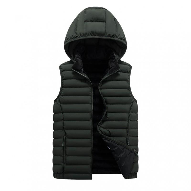 2026 Mens Thick Warm Vest Casual Sleeveless Waistcoat Plus Size Winter Outerwear