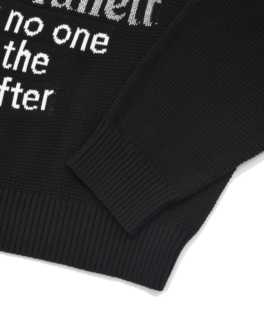 FALLETT Youth Letter Knit Black
