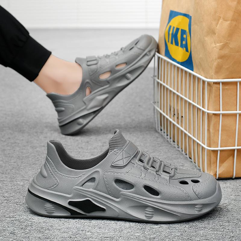 Fashion 2025 Cave Shoes Men's Driving Soft soled Stinky Sandals for Outdoor Wear Summer Anti slip and Odorous Beach Shoes