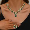 Accessori Abito da Sposa Collana Clavicola Orecchini Set di Gioielli da Donna in Due Pezzi