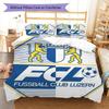 Set Copripiumino Trapuntato con Logo FC Luzern Federa Decorazione per la Casa Regalo di Compleanno (1 * copripiumino + 2 * federa, senza nucleo)