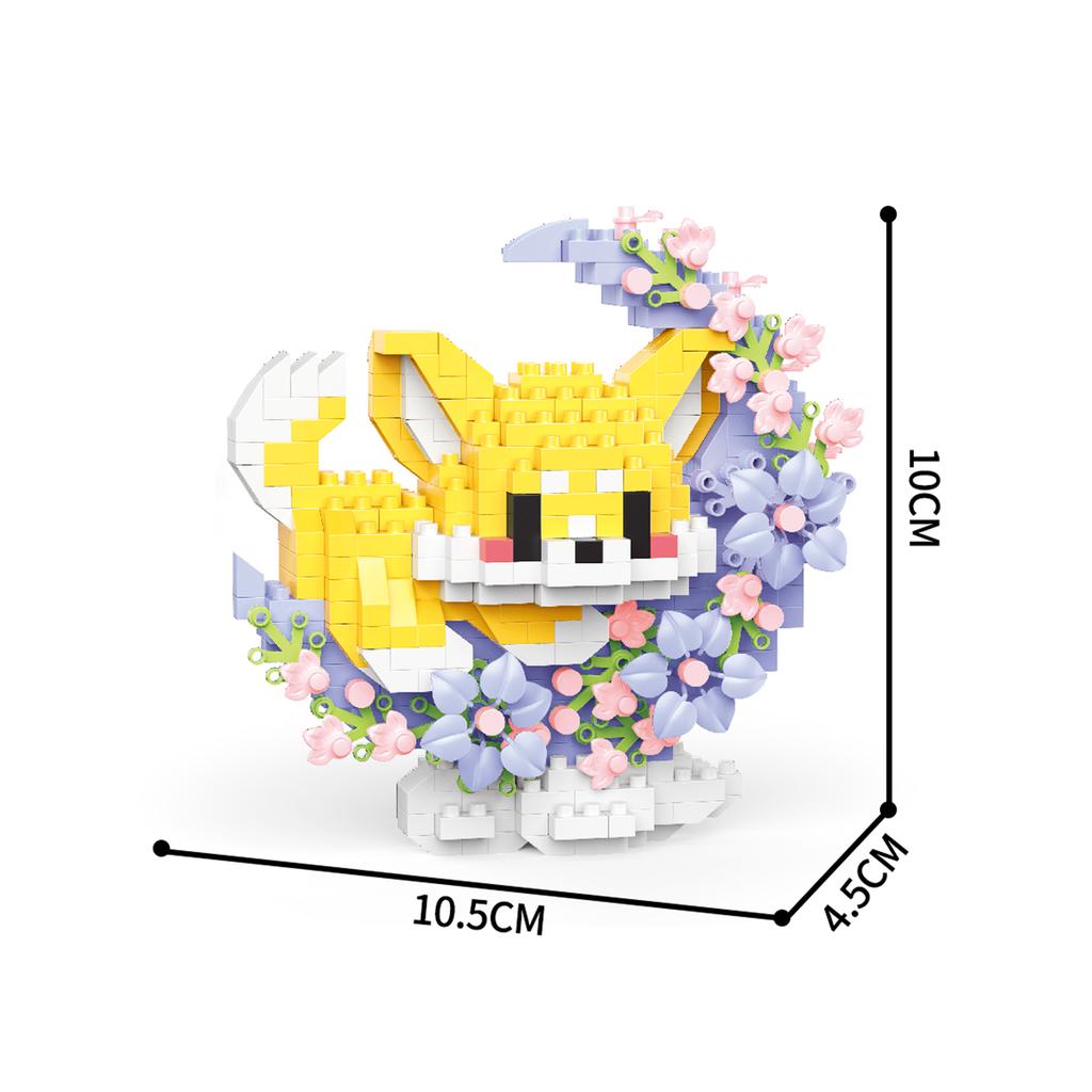 Nová Mini Kočka Pes Mýval Panda Roztomilý Mazlíček Malé Stavební Kostky Model Série Dekorace Dětské Hračky Dětský Dárek
