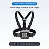 Chest Mount Harness Adjustable Elastic Body Strap for GoPro Hero DJI Osmo Insta360 SJCAM AKASO Action Cameras POV Cycling Skiing