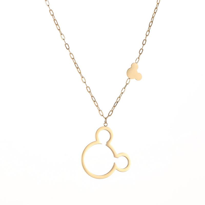 

Ожерелье из титановой стали для женщин, цепочка на свитер с металлическим ветром из нержавеющей стали, цепочка на ключицу