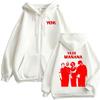 Band Morat Yem Yaes Manana Zipper Hoodies Men's Fashion Harajuku Street Sweatshirts Jacket Coats