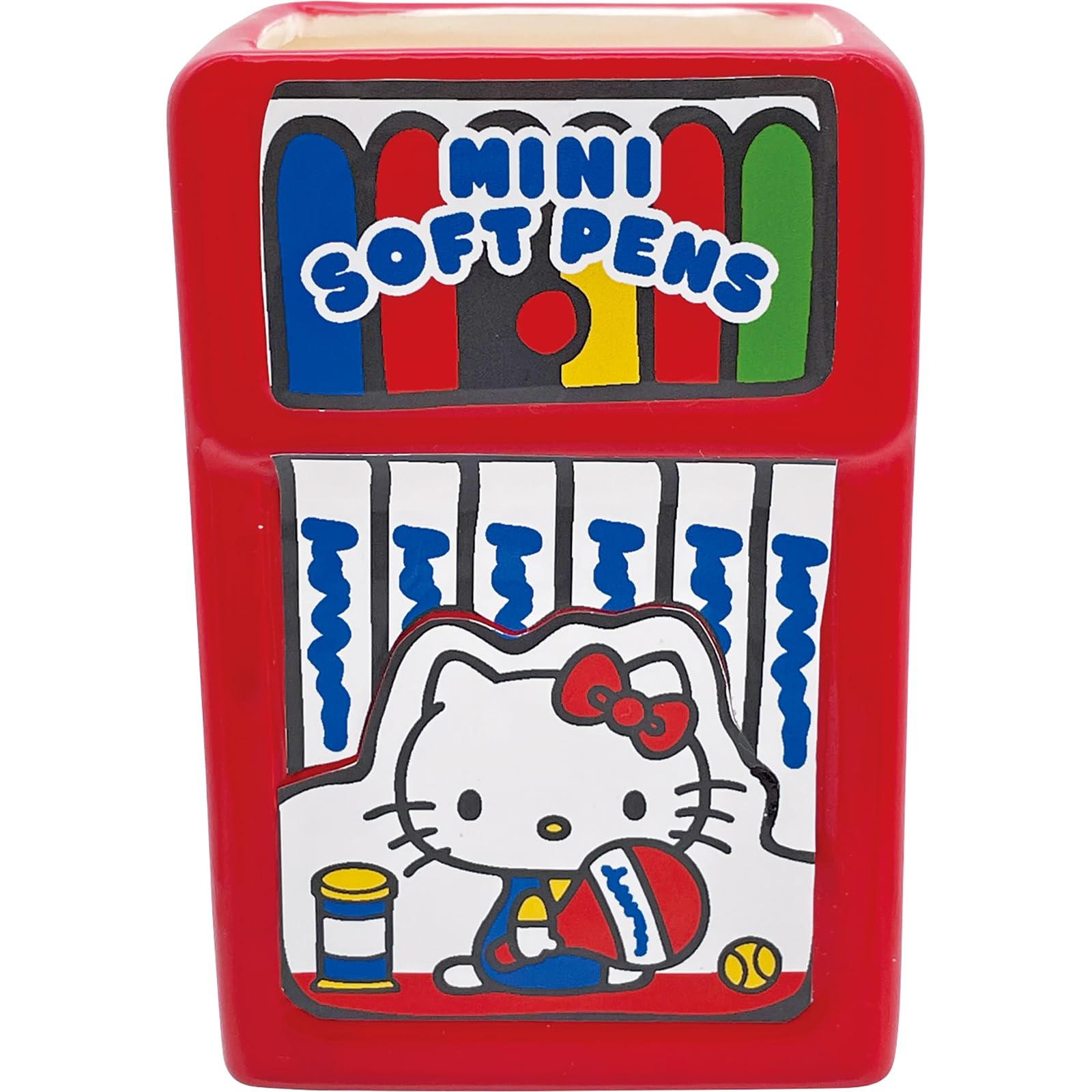 

Sanrio Retro Pop Pen x 5 x 10 Pen Character Hello Kitty Miscellaneous SAN4564 Hello Kitty Holder, Approx. 6.5 cm, Stand, Stationery, Goods, Goods,