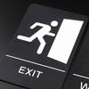 Signalisation de sortie avec autocollant braille, signalisation auto-adhésive, urgence pour bureau, lieu de travail,