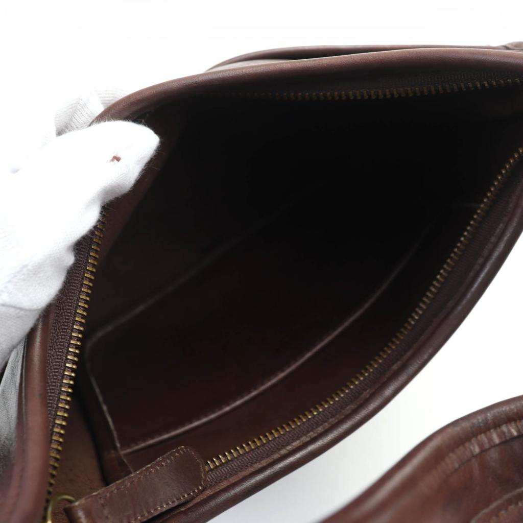 Coach Umhängetasche Ergo Old Globe Halb-Schulter Braun Leder Damen 9033 Gebraucht